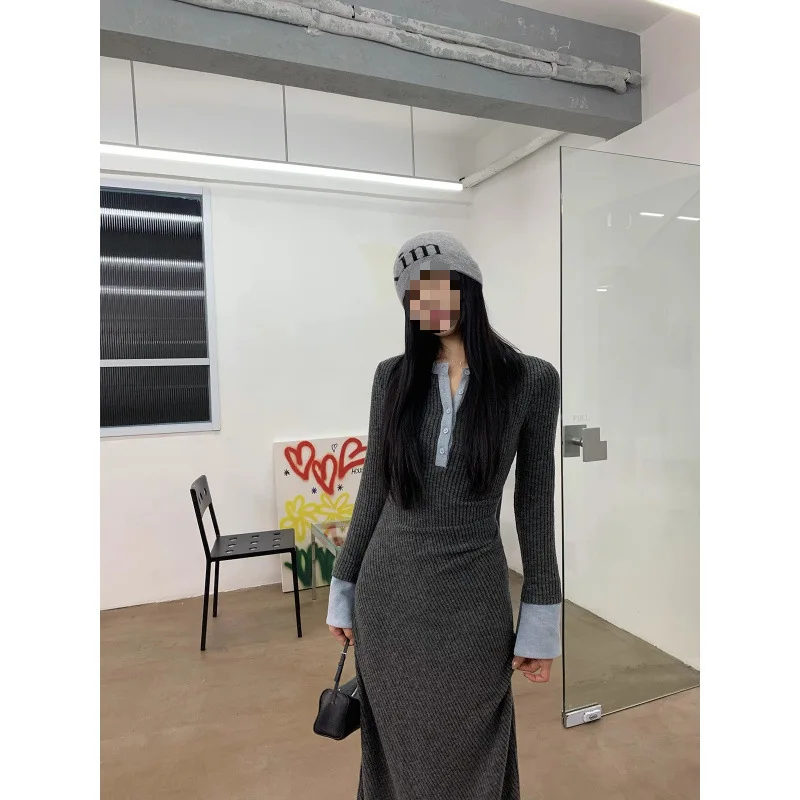 

Knee Length Pullovers Elegant Sweaters Jumpers Women Brushing Athleisure Club Classic Half-Zipper Ribble Elasticity Bow Cut Soft