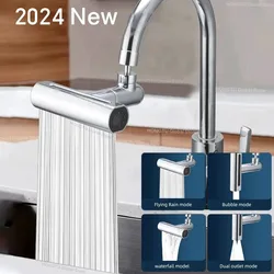 Adattatore di estensione del rubinetto della cucina a cascata reale a 4 modalità per le autcette del lavabo del bagno ugello gorgogliatore spruzzatore a cascata rubinetto doccia adatta