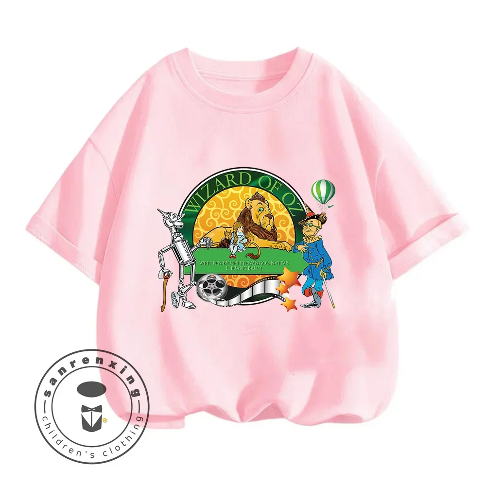 Journey Oz in Comfort t-shirt estive per bambini mago di Oz abbigliamento a tema disegni giocosi che li mantengono felici tutta l\'estate