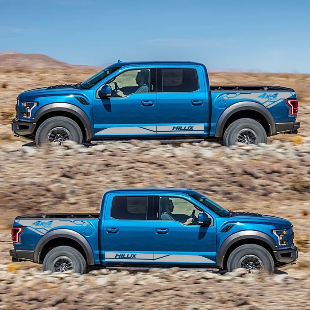 ملصقات باب السيارة لتويوتا هايلكس ريفو فيجو السيارات الخلفي الجذع الفينيل فيلم ملصق مائي الرياضة السيارات الديكور سيارة ضبط الملحقات