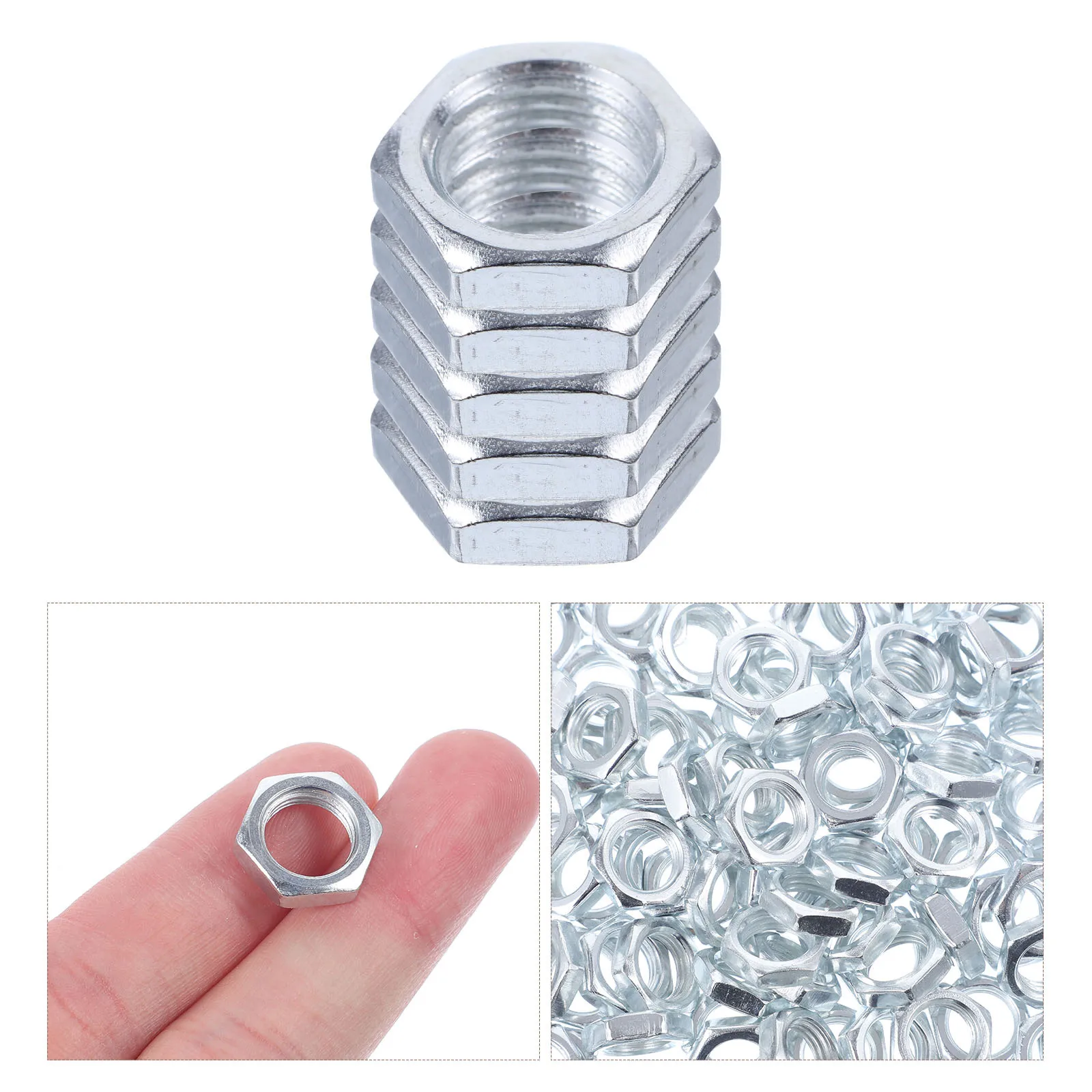 150 Uds tuerca de lámpara tuercas hexagonales de hierro tuerca de sujeción M10 para pieza de reparación Diy sujetadores de Hardware suaves a prueba de herrumbre