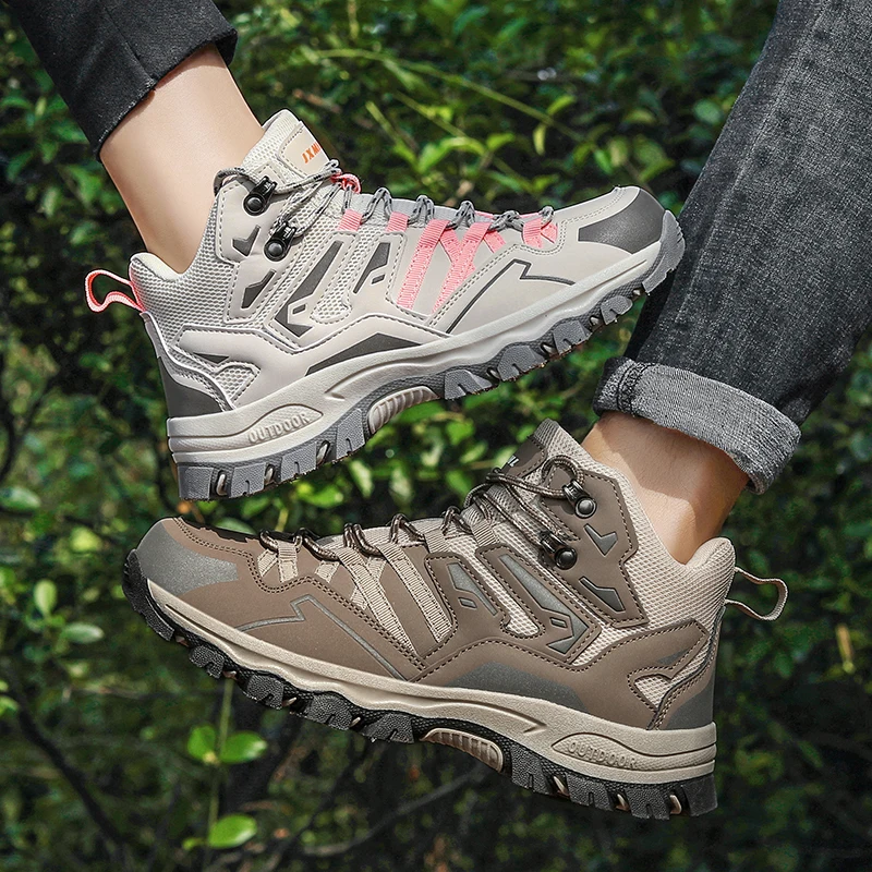 

Пара уличной походной обуви, походная спортивная обувь для кемпинга, скалолазание, нескользящая спортивная обувь для прогулок и бега
