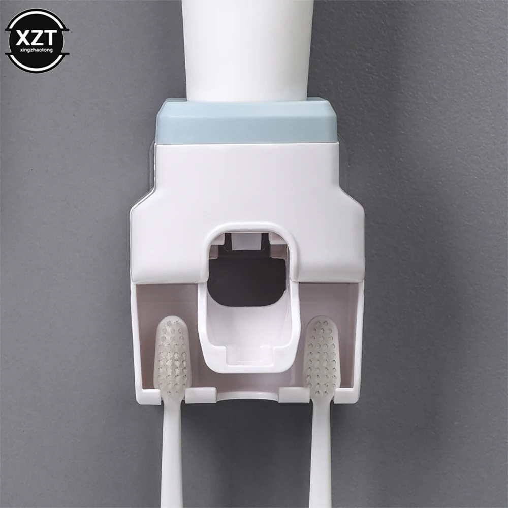 Fashion Wall Mount Automatic Toothpaste Dispenser Waterproof Lazy Toothpaste Squeezer Toothbrush Holder Bathroom Accessories