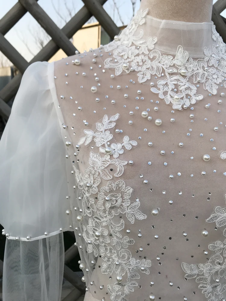 GOHYPDUG Bridal Bolero Shawl Wedding Accessories Wedding Jacket Shrug Custom Made Long Sleeve Bridal