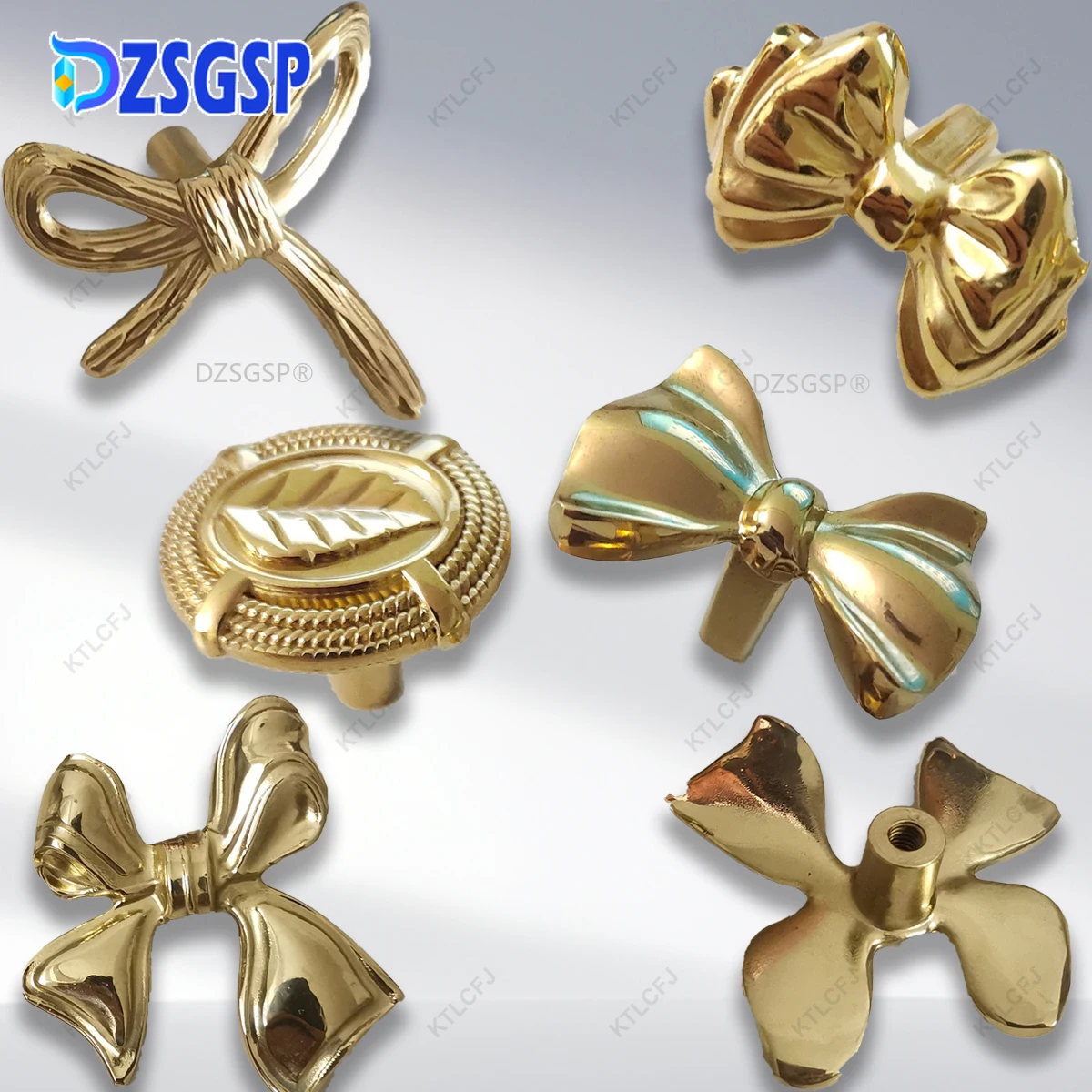 

DZSGSPDrawer Door Wine Cabinet Shoe Cabinet Furniture Handle Chinese Style Brass BowChineseKnotHanging Ear Design Handle