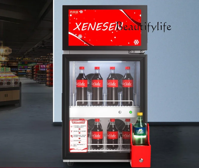 Commercial Coke Freezer Multifunctional Special Beverage Display Cabinet