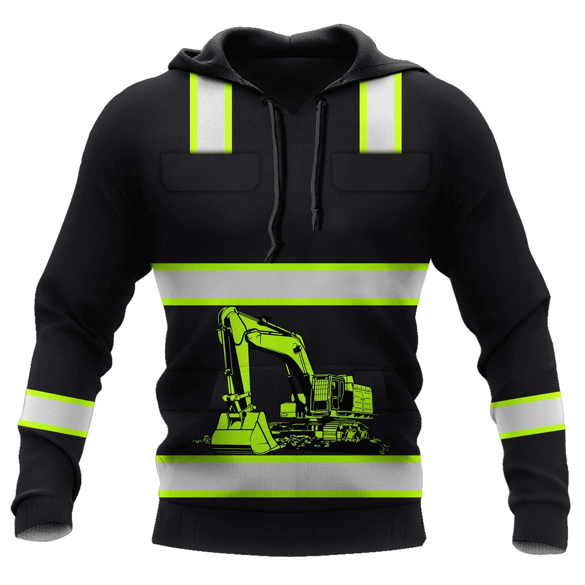 Personalized Excavator Heavy Equipment 3D Unisex Deluxe Hoodie Men Sweatshirt Streetwear Zip Pullover Casual Jacket Tracksuit-38