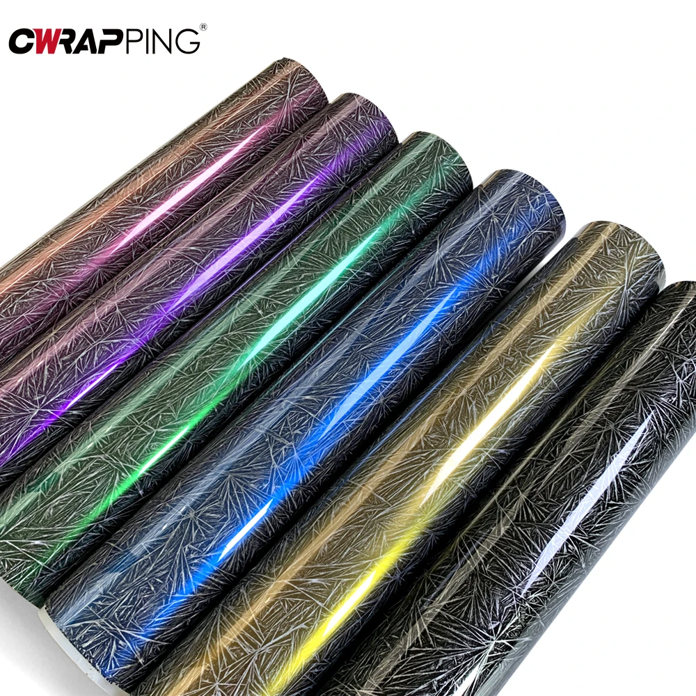 

Automotive Vinyl Car Wrap Ice Crack Stickers for Car Wrapping Film Accessories Auto Vehicle Decoration Body Covering Motorcycles