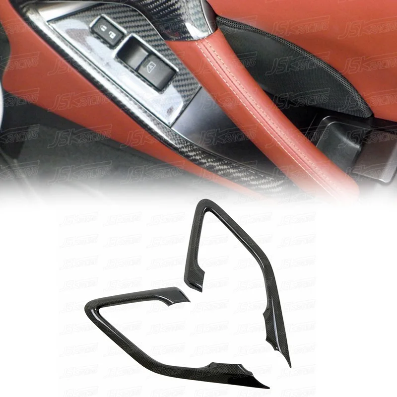 

100% DRY CARBON FIBER DOOR HANDLE TRIM for 2008-2016 NISSAN R35 GTR
