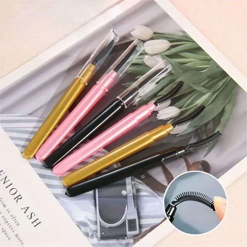 Silicone Eyelash Brush Eyebrow Applicator Portable Lash Separator With Dust Protection Mascare Wands For Travel Makeup Tool - view 6