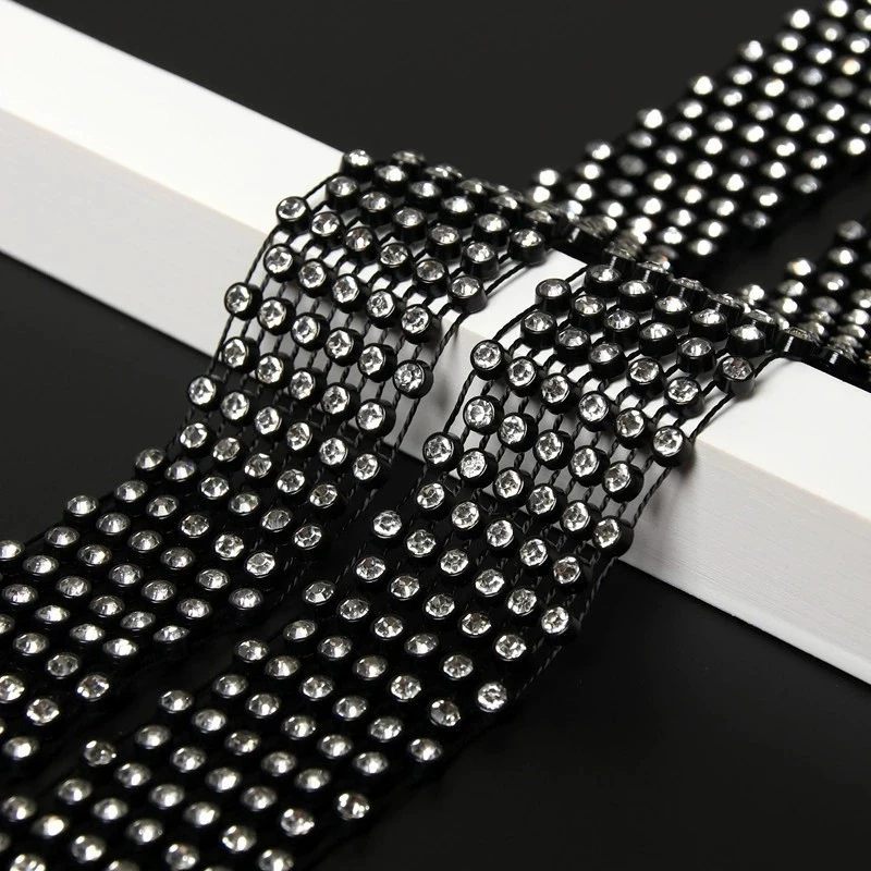 Strass-Krawatte für Herren Lange Silberne Kristall-Netzkrawatte Glitzernde Party-Nachtclub-Bühnen-Performance-Krawatte für Männer – Detail 9