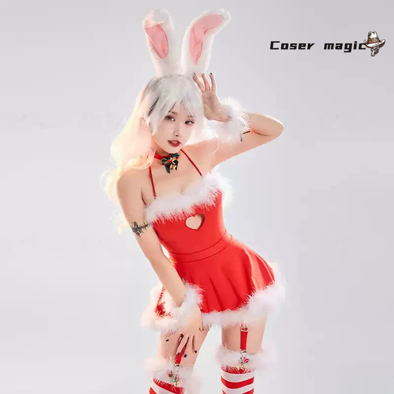 Red Bunny Girl Vintage Chic Cosplay Outfit New Fashionable Costume for Special Occasions