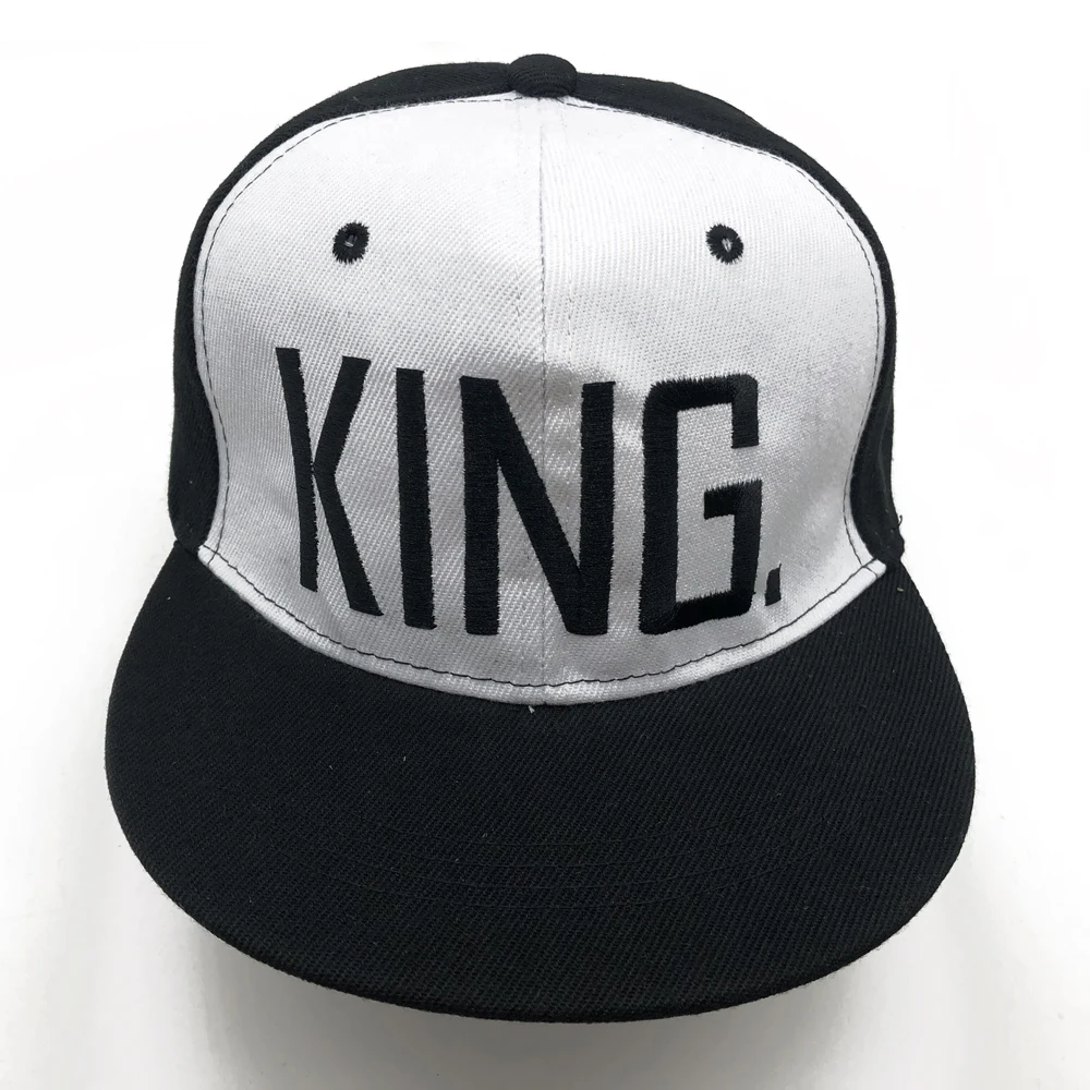 1PC KING Embroidered Lover Men Women Baseball Cap Black Hip Hop Snapback Chapeau Bone Masculino Hats