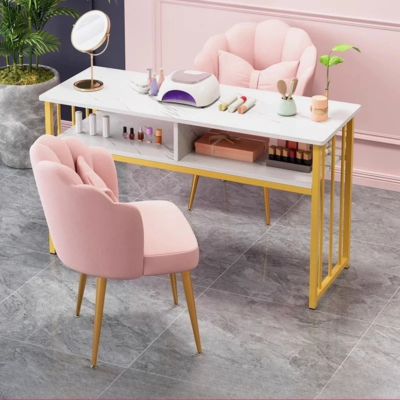 Biurko z szufladą Stół do manicure Krzesło do makijażu Pojedyncze krzesło Stół do manicure Recepcje Stoły do manicure Stół do paznokci Meble do domu