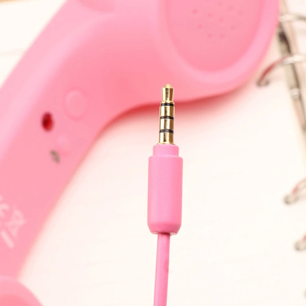 Universal Mobile Phone External Handheld Microphone Classic Cellphone Wired Earpiece Receiver Headset For 3.5mm and Type-C Port