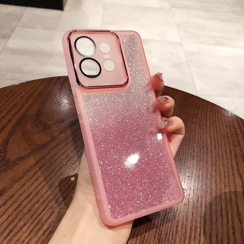 Funda suave con purpurina de TPU para Motorola Edge 50 Ultra Fusion 50 Neo Pro G85 G64 G54 G34 G32 G24 G14 G04 E14 G32 G60 G40 Power Case