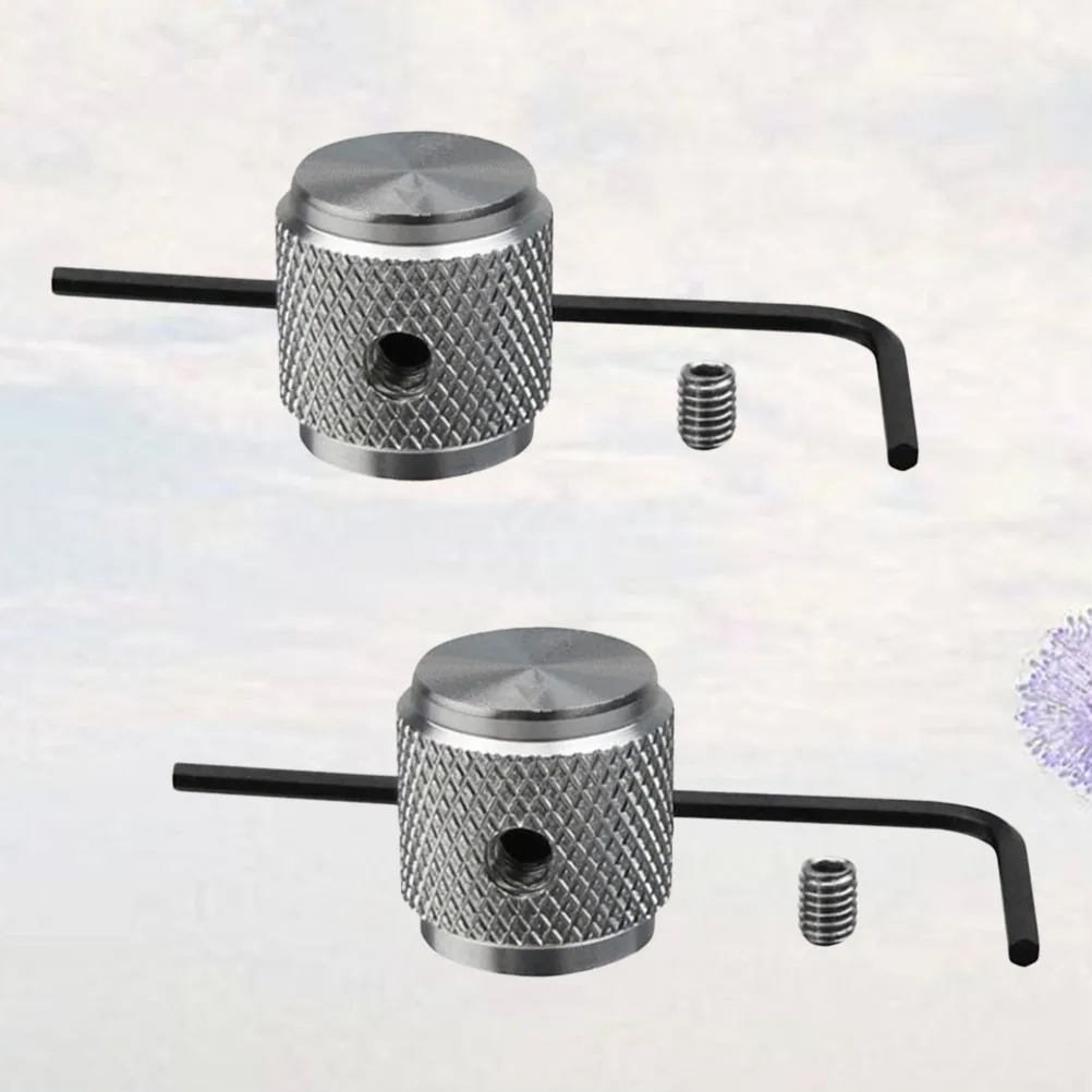 

2 Sets Guitar Accessories Potentiometer Knob Cap Musical Instrument Brass Volume Tone Acoustic