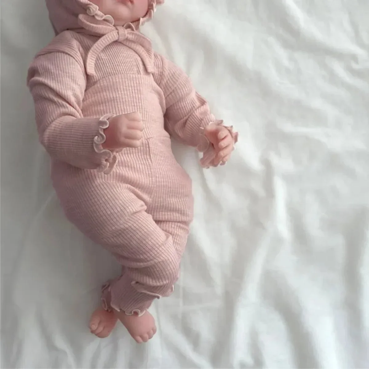 2026 ربيع جديد طفل طويل الأكمام القطن ملابس المنزل مجموعة الرضع فتاة الصلبة قمصان + طماق + قبعة 3 قطعة دعوى طفل وتتسابق #2