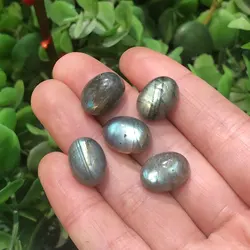 3pc/lot Natural Labradorite Moonstone Oval Shape DIY Stone Crystals Quartz Crystal Healing Gemstones Home Decor Minerals Quartz