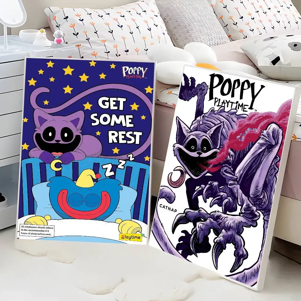 الرعب لعبة فيديو P-Poppys-Playtime ذاتية اللصق ملصق فني ريترو كرافت ورقة ملصق DIY بها بنفسك غرفة بار مقهى ملصقات طلاء جدران