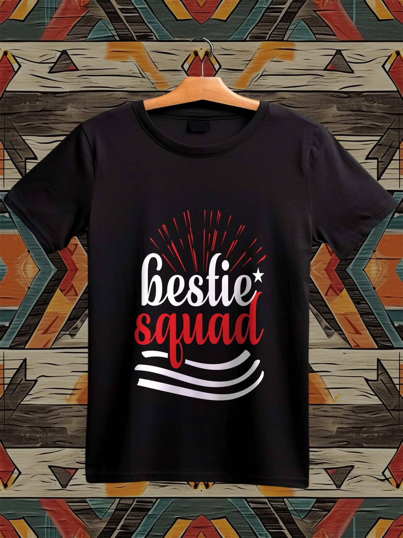 

1 Piece of Best Friend Square Graphic T-Shirt, Funny T-Shirt, Unisex Short-Sleeve T-Shirt Suitable for Holidays and Birthday Gifts, Unisex Street Fashion, Comfortable Pure Cotton Crew Neck Men's Fashion T-Shirt for Outdoor Wear