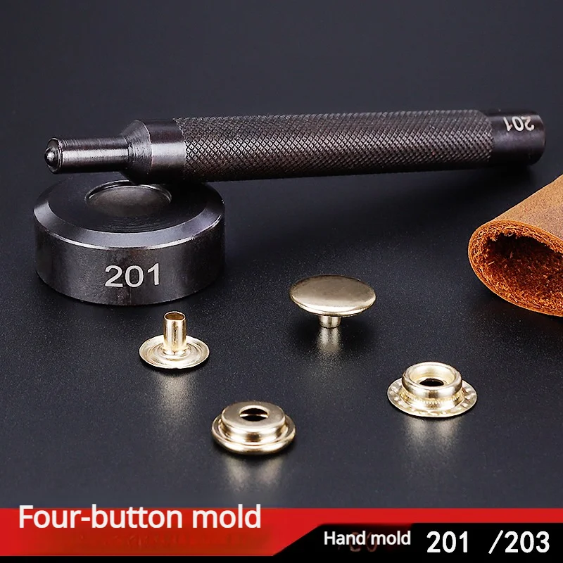 

Concealed Metal Snap Fastener Installation Round Button 201. Hand-hammered Down Jacket Buttons Set Tools Tailor Magic 30mm Knots