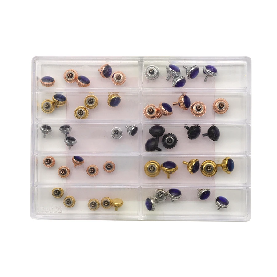 Ремонт аксессуаров для часов, корона серии синих воздушных шаров, кварцевая механическая головка в штучной упаковке, длинная плоская трубка