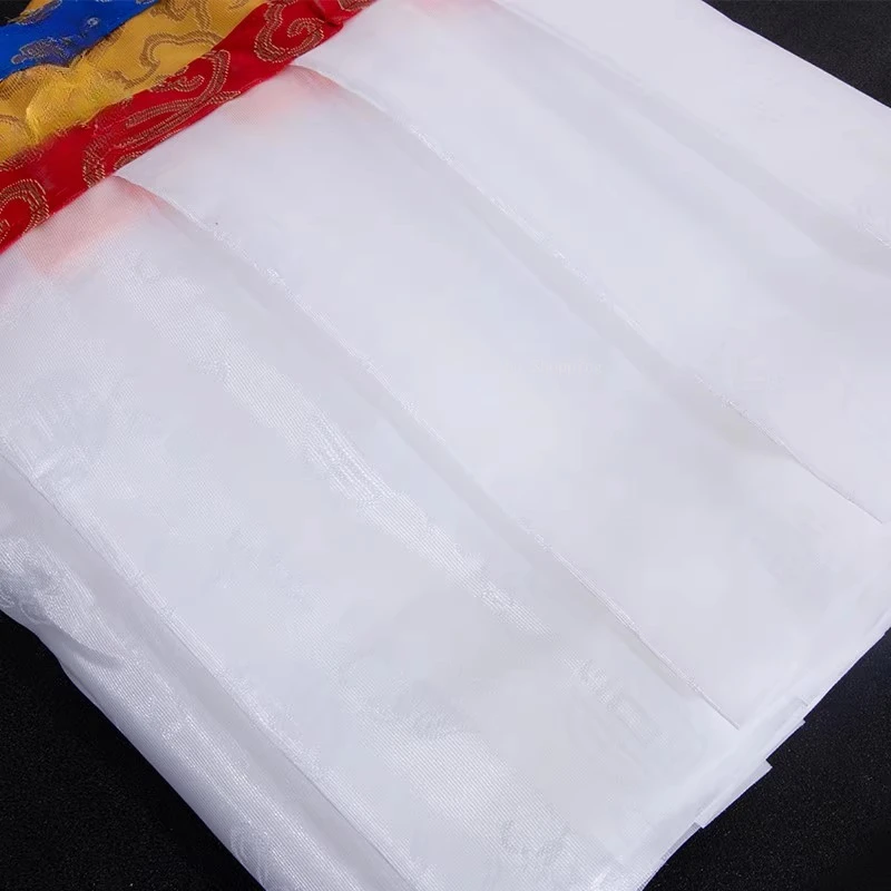 4.6m White/Yellow/Green/Five Colors Tibetan Style Curtain Home Indoor Wall Decoration Table Curtains Buddhist Temple Decoration
