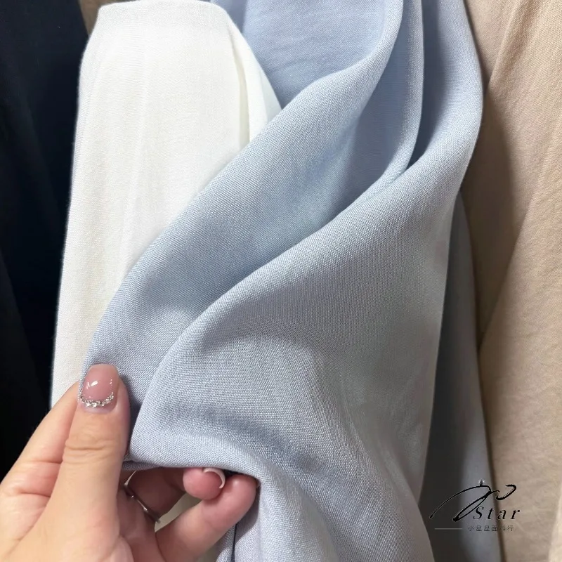 2Meters Drape-proof and Skin-friendly Light Blue Linen Casual Pants Wide-leg Pants Dress Anti-wrinkle Linen Summer