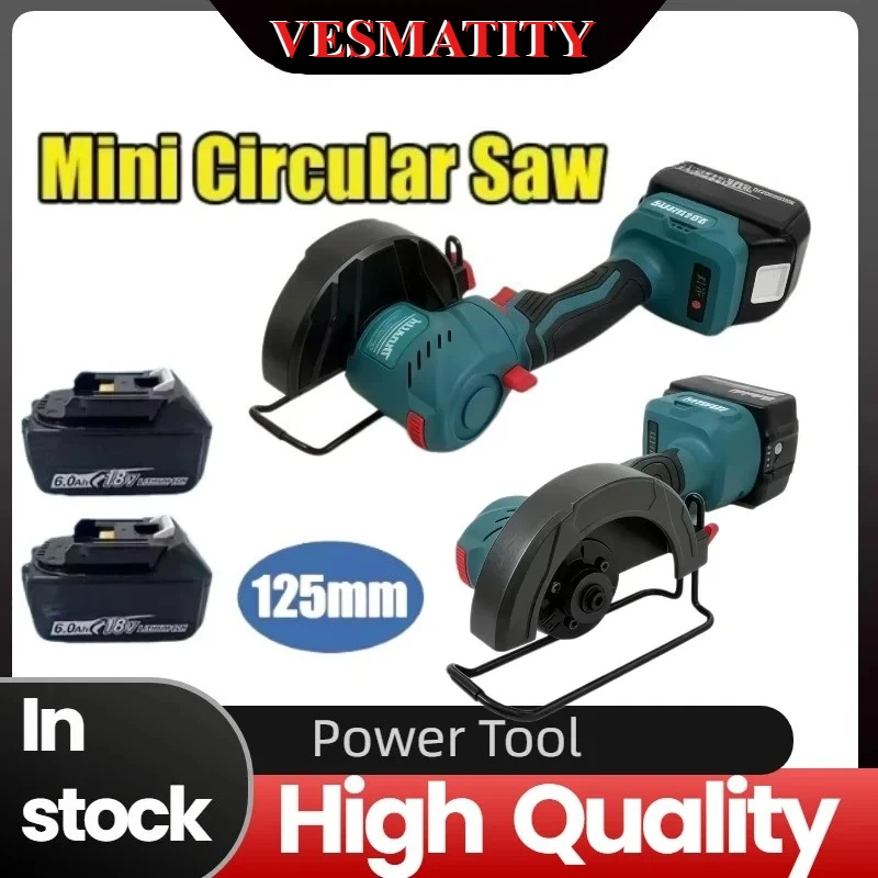 125mm Angle Grinder, Portable Power Cutting Tool for Home DIY & Industrial Construction For 18V-20VBattery