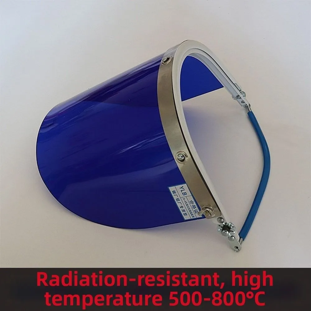 High Temperature Resistant Protective Face Shield Transparent Impact Resistant Full Face Visor Heat Insulation Fireproof