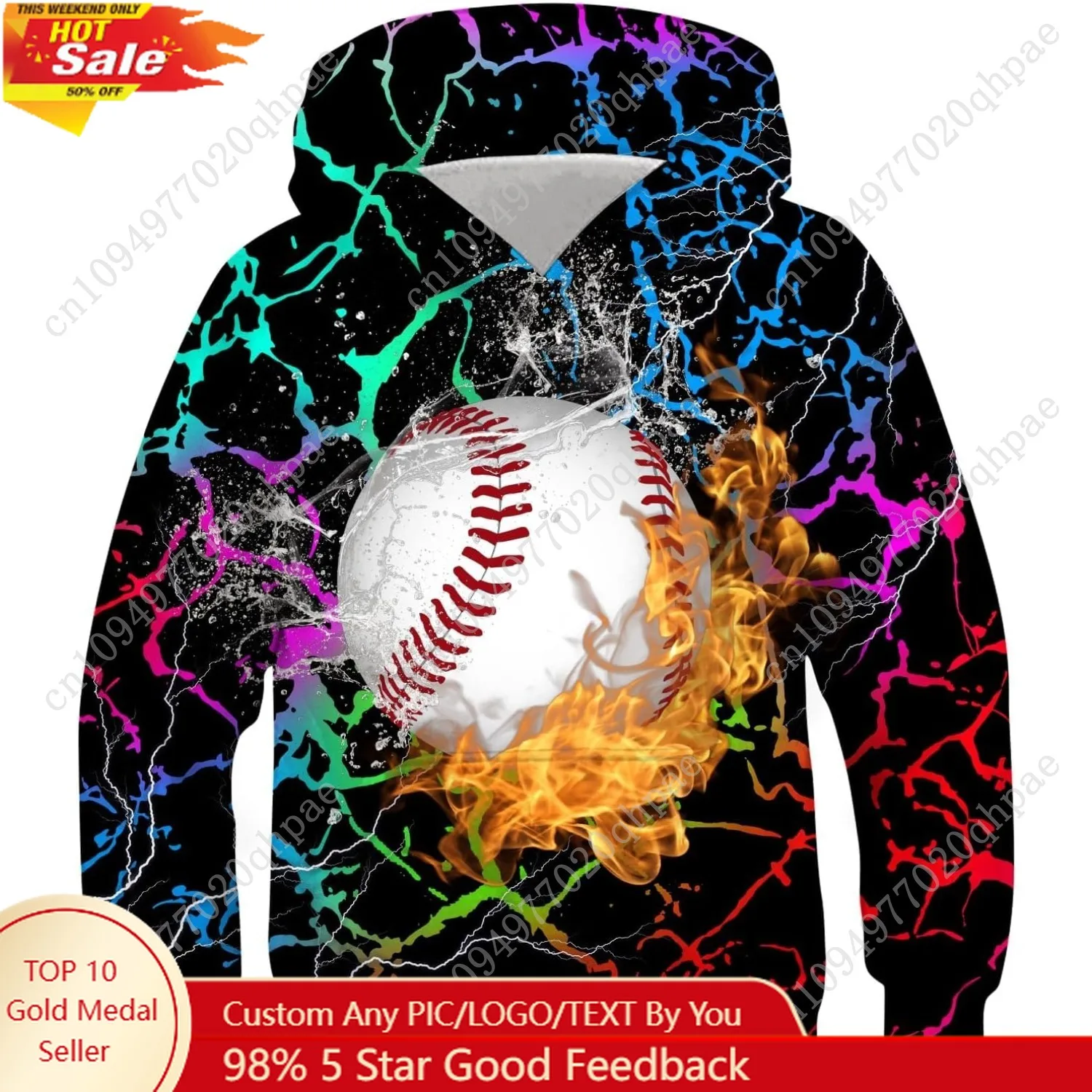 

uideazone Boys Hoodies for Kids 3D Graphic Printed Hooded Sweatshirt Pullover Hoody with Pockets 6-16 Years