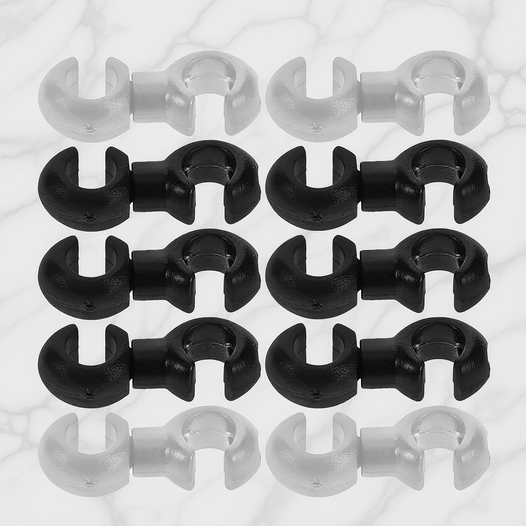 

10Pcs Cycling Brake Cable Clips Center Rotating Dual Hooks Hose Guide Bike Gear Line Clamp Organizers Quiet Durable