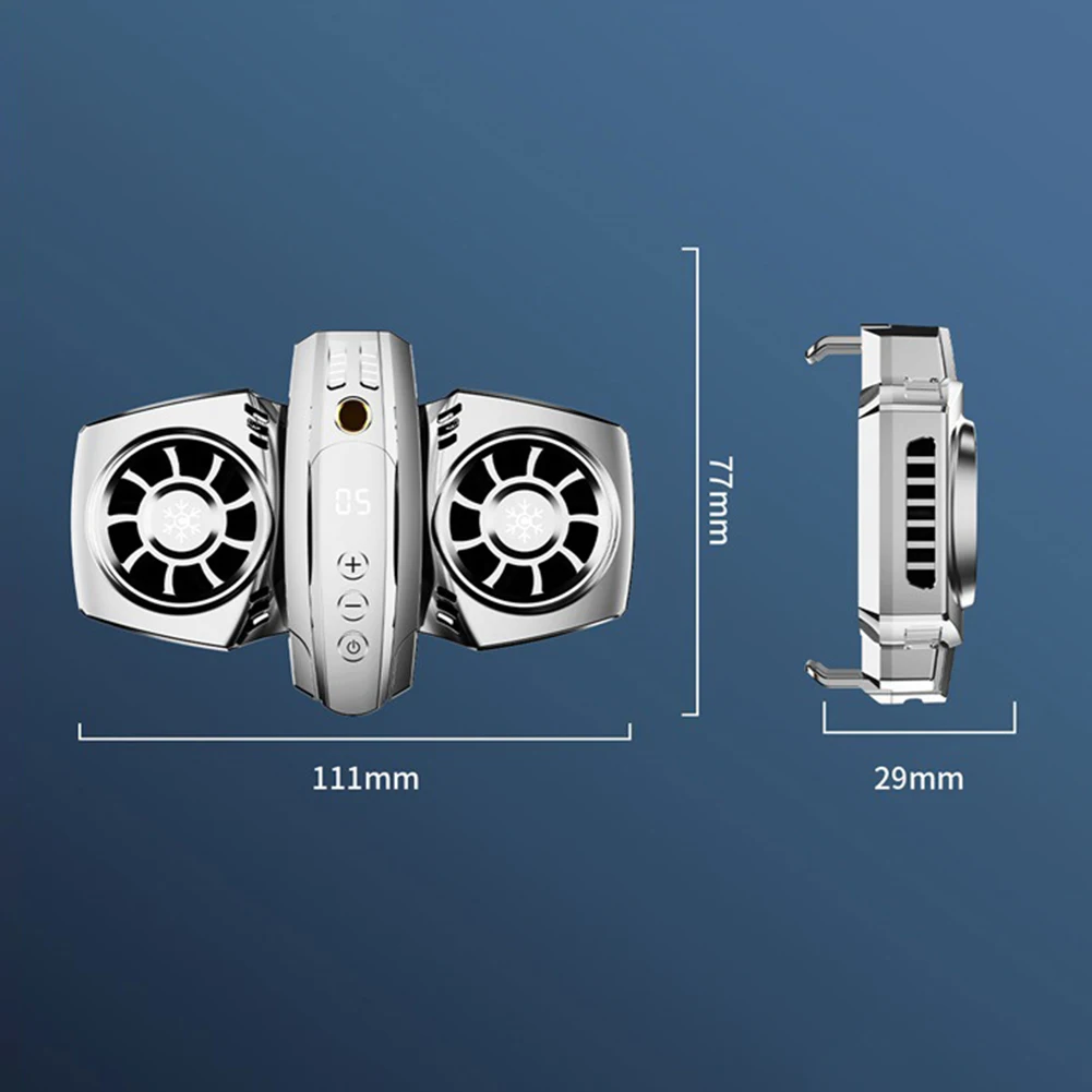 Phone Cooler Cooling Fan Radiator Cooler Heat Sink Universal Mobile Phone Radiator Game Portable Fan Cooling Heat Sink