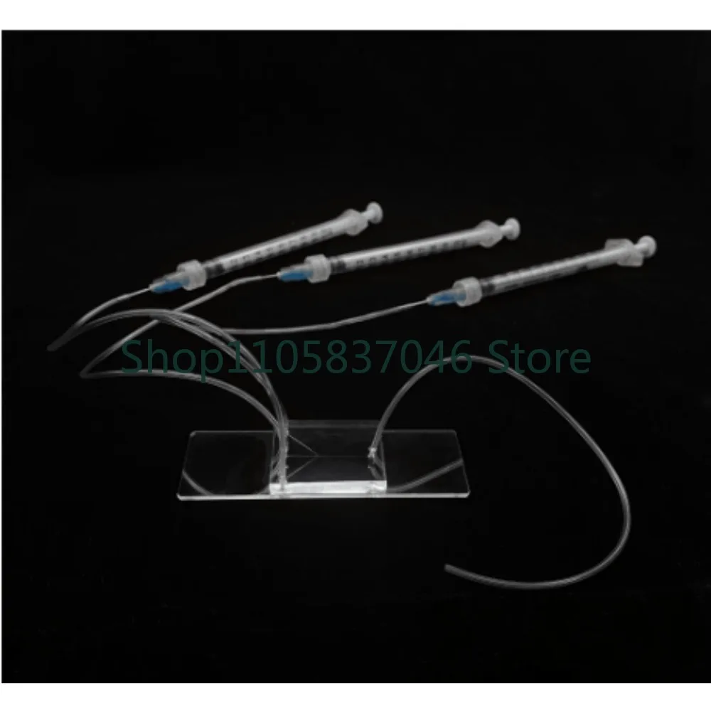 Microfluidic standard chip PDMS droplet microsphere connection kit cross T-shaped micro mixed liposomes