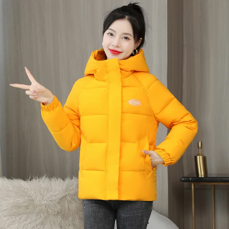 Mulheres inverno parkas algodão plus size jaqueta menina casaco quente com chapéu preto jaqueta feminino chalecos feminino wadded feminino 2022