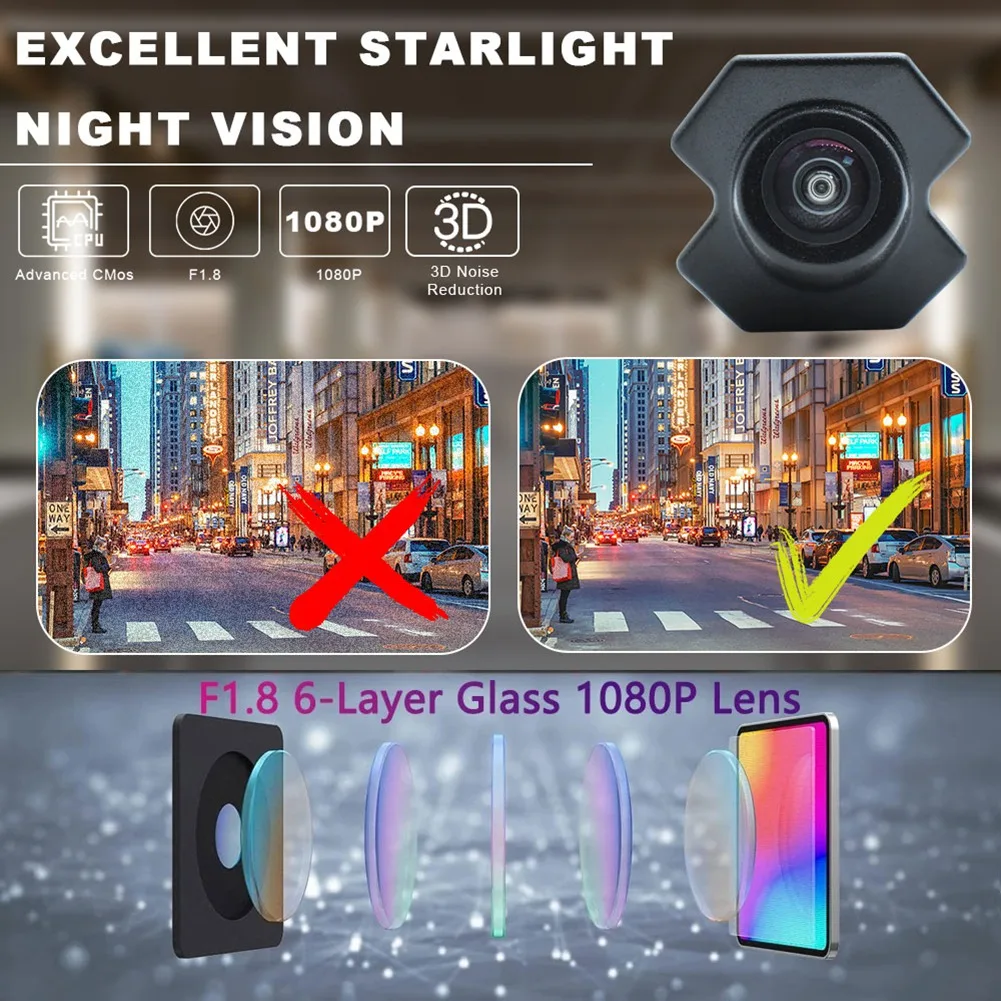 

Parking Camera CVBS/AHD 720P Fisheye Lens Vehicle Parking Car Camera for 2010 2011 2012 2013 Front Logo View Camera