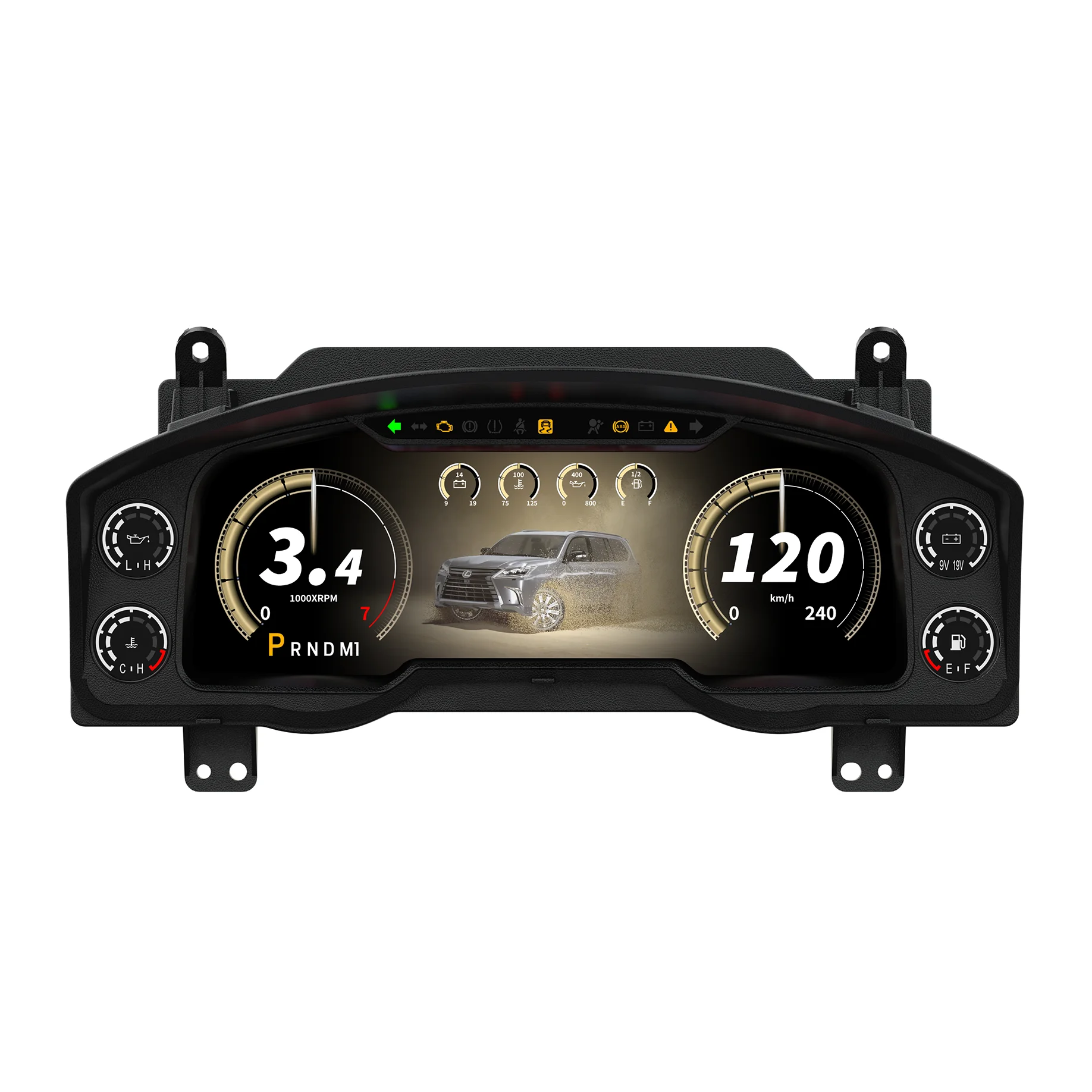 12.3inch LCD Instrument Cluster For Lexus LX570 2016-2024 Auto Virtual Cockpit Car Dashboard Digital Speedometer Speed Meter