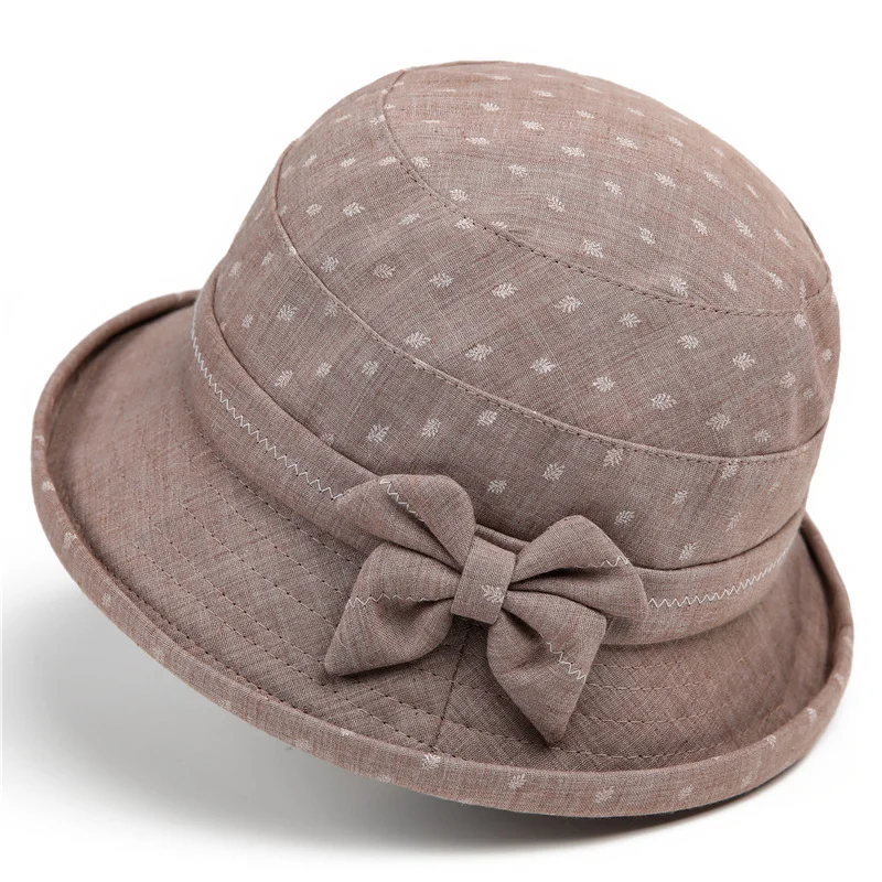 Hats Female Spring And Autumn Mother Bucket Hat Sun Protection Grandma Sun Hat Thin Cloth Cap Old Man Bucket Hat Summer
