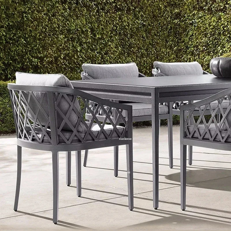 Leisure Solid Wood Garden Furniture Sets Open-air Patio Dining Chair Home Villa Outdoor Furniture Outdoor Table and Chair o
