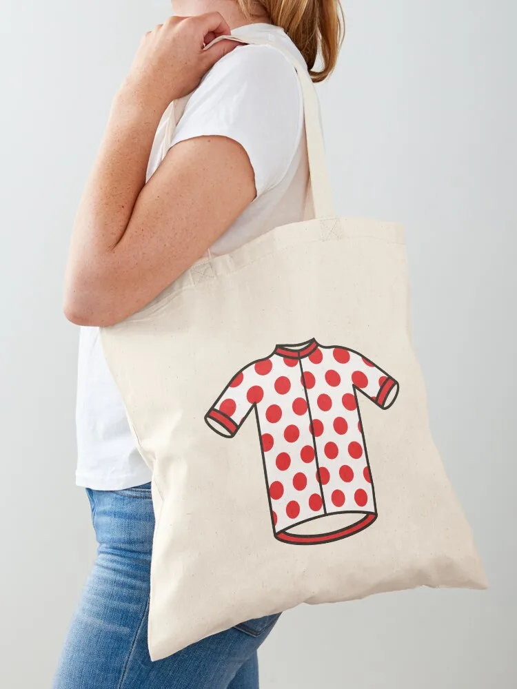 

Polka Dot Climbers Cycling Jersey Tote Bag tote bags aesthetic canvas tote bags shopping trolley bag personalized
