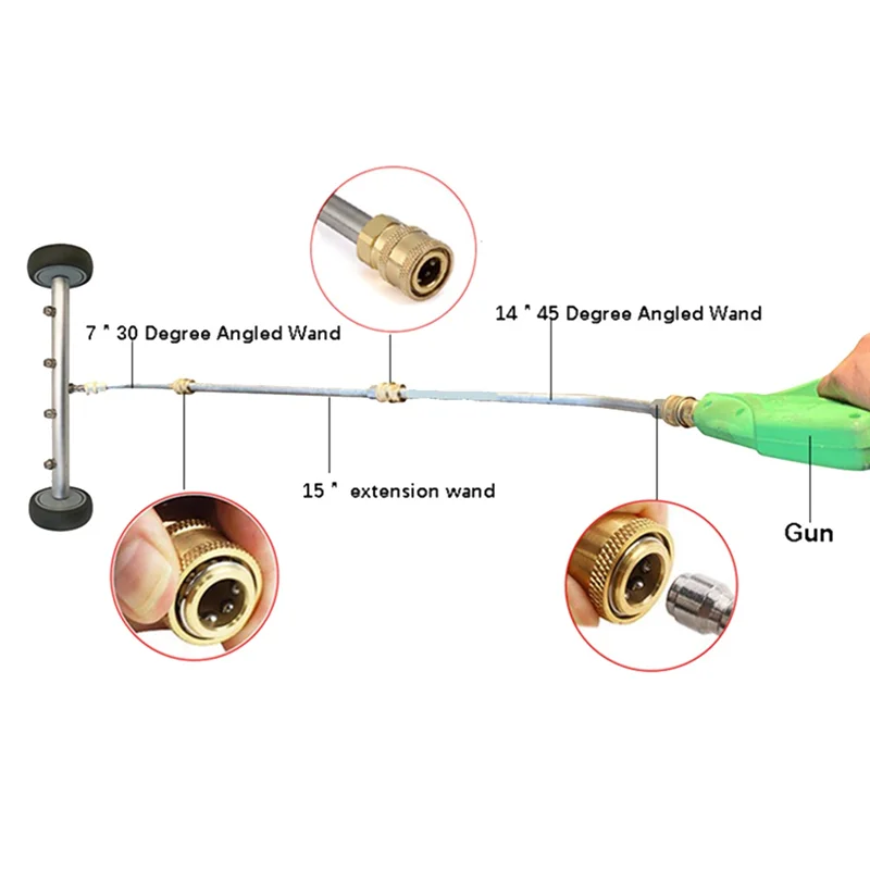 abfkw-nettoyeur-haute-pression-lave-auto-chassis-laveuse-balai-a-eau-avec-barre-d'angle-de-45-degres-sous-le-chariot-nettoyeur-balai-a-eau