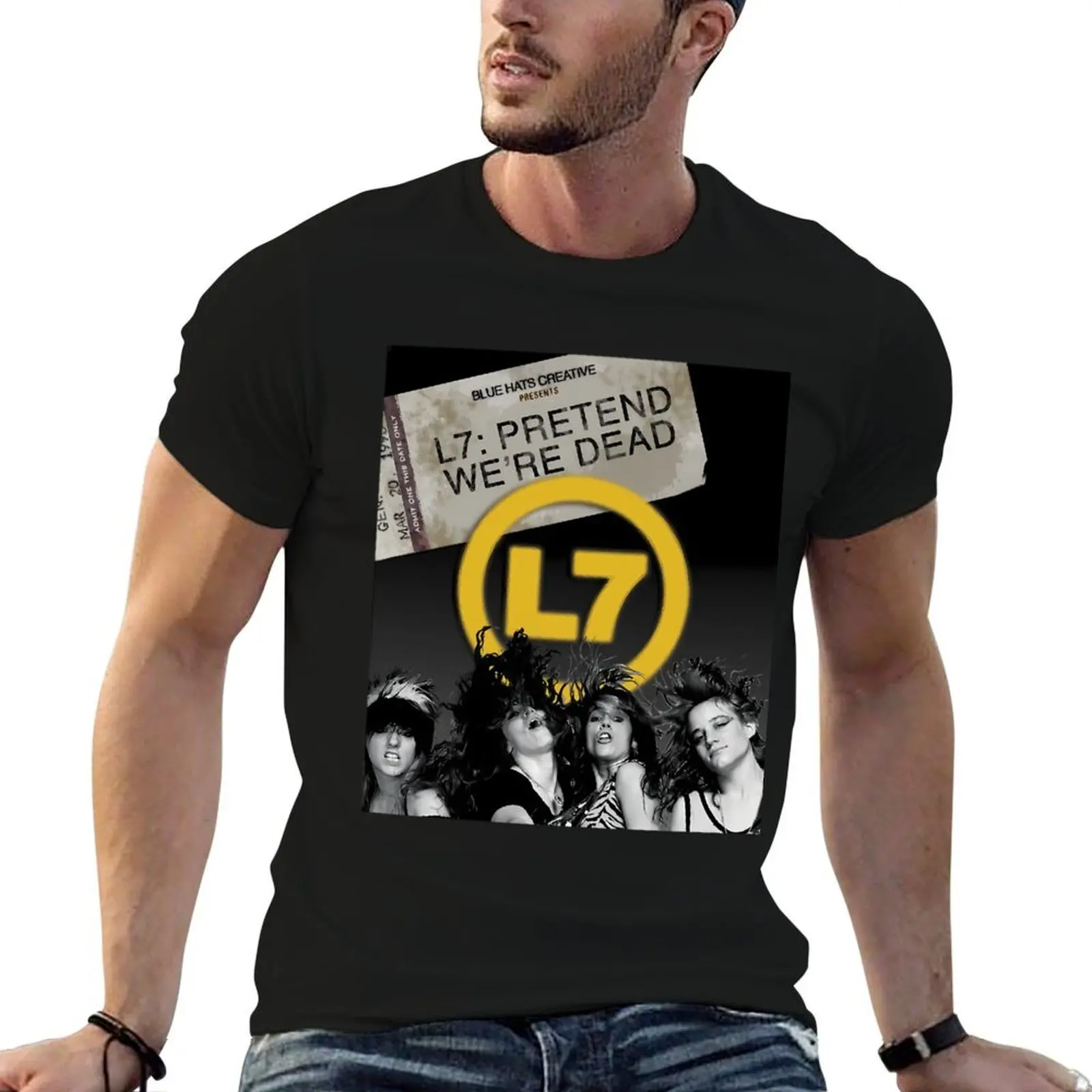 Pretend We Are Dead L7 T-Shirt for a boy Man t-shirt mens workout shirts