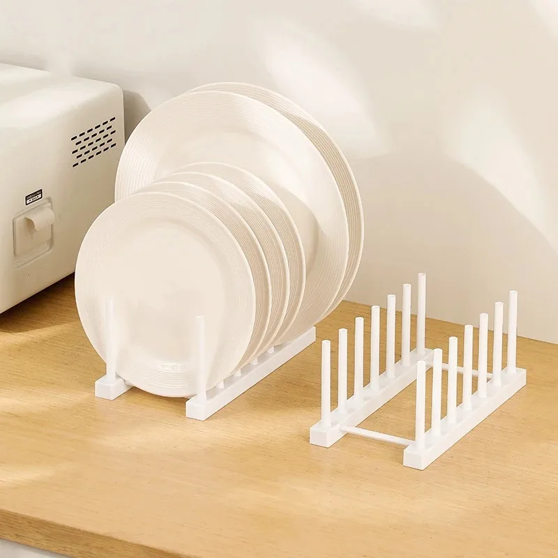Kitchen Dish Drain Rack Multifunction Plastic Stand Rack Dinnerware Storage Organizer Household Kitchen Sundries Rack