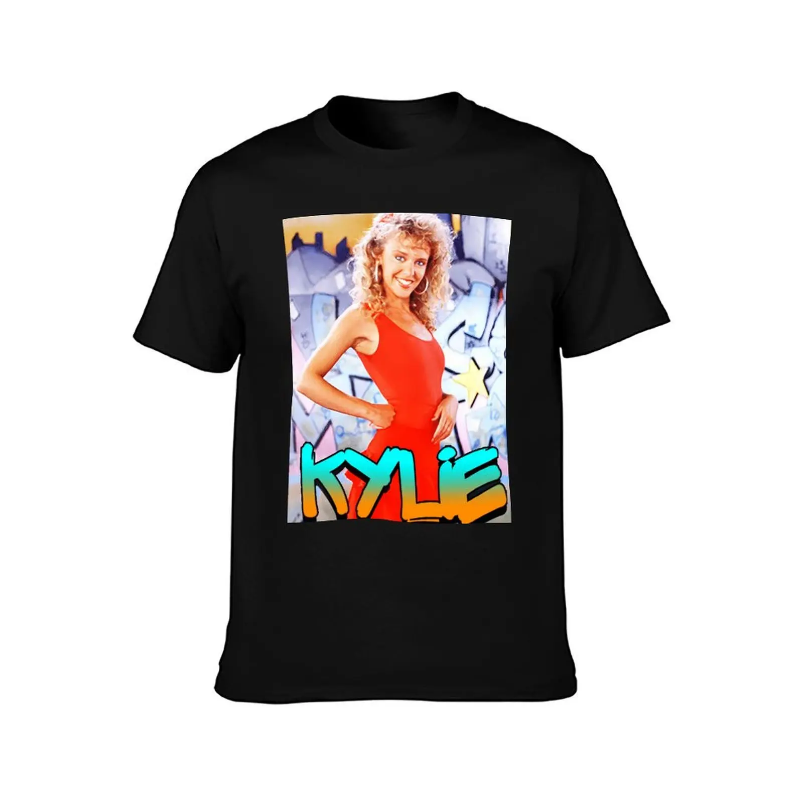 Retro Kylie Minogue T-Shirt korean fashion Blouse customs heavy weight t shirts for men