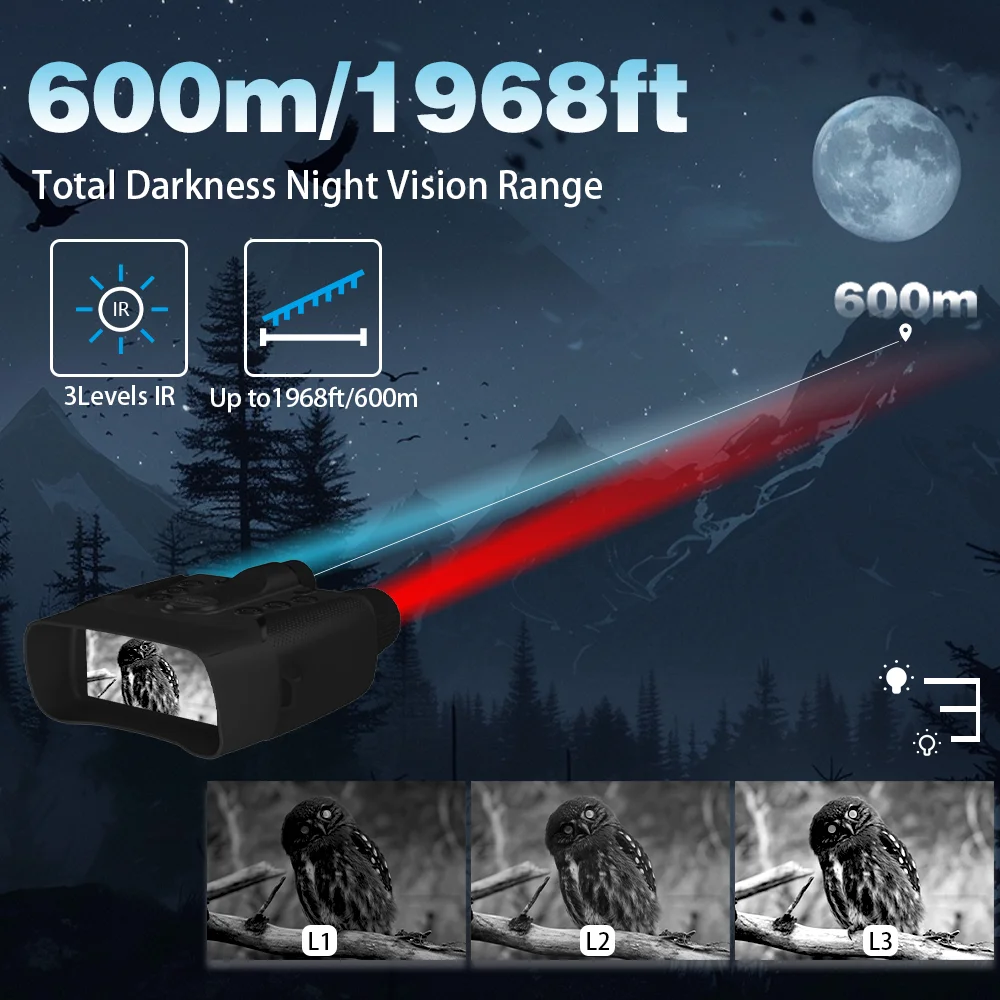 4K UHD Full Color Night Vision - đánh giá và giá Digital Night Vision Binoculars 4K