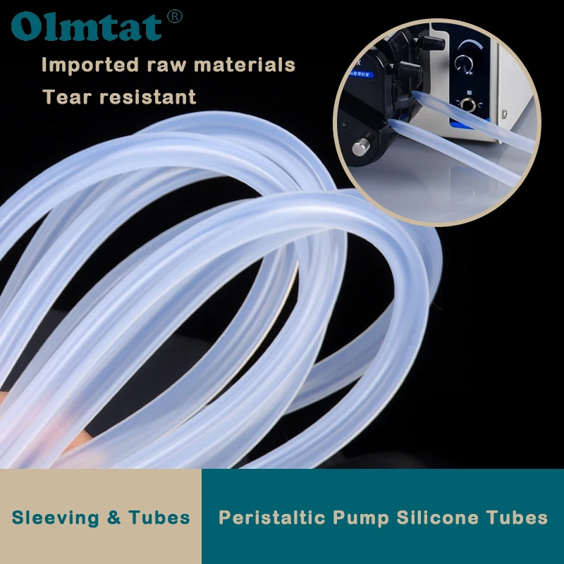 

Peristaltic Pump Silicone Pipe ID 0.5 ~ 25.4mm Transparent High Temperature Corrosion Resistant Food Grade Laboratory Hose 1~10m
