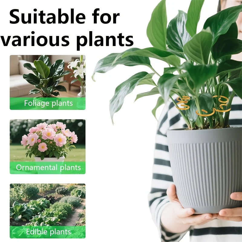 2/3pcs Plant Grapple Supports Iron Monstera Plant Support Plants Stakes Sturdy Grapple Holders Golden Stake Plants Stabilization