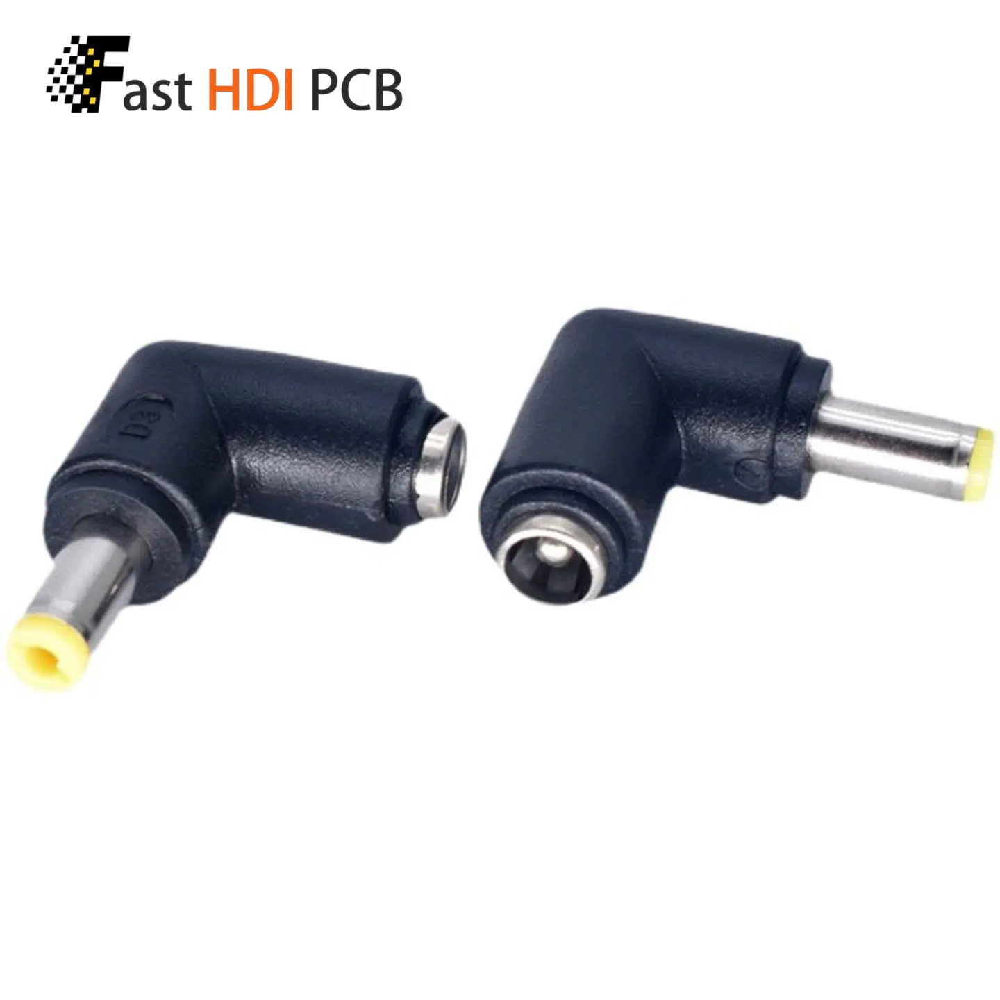 DC 5.5x2.5mm Female to Male Power Adapter 90 Degree Right Angle Fork Type Connector for Laptop Charger Notebook Power Supply