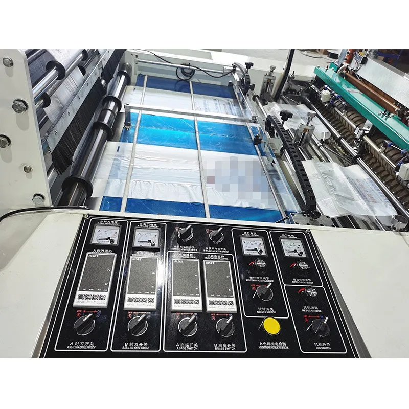 High Speed Nylon Plastic Bag Hot Cutting Degradable Making Machine Fully Automatic T-shirt Plastic Garbage Bag Making Machine